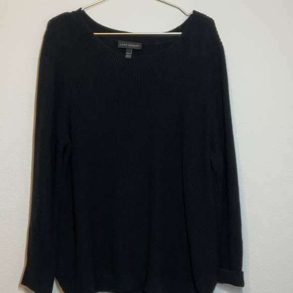 Lane Bryant Pullover Sweater 14/16 Black - Picture 2 of 12